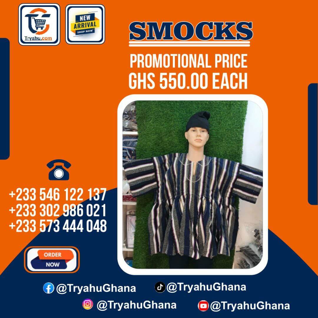 Premium Handwoven Northern Smocks – Authentic Ghanaian Traditional Wear | Tryahu